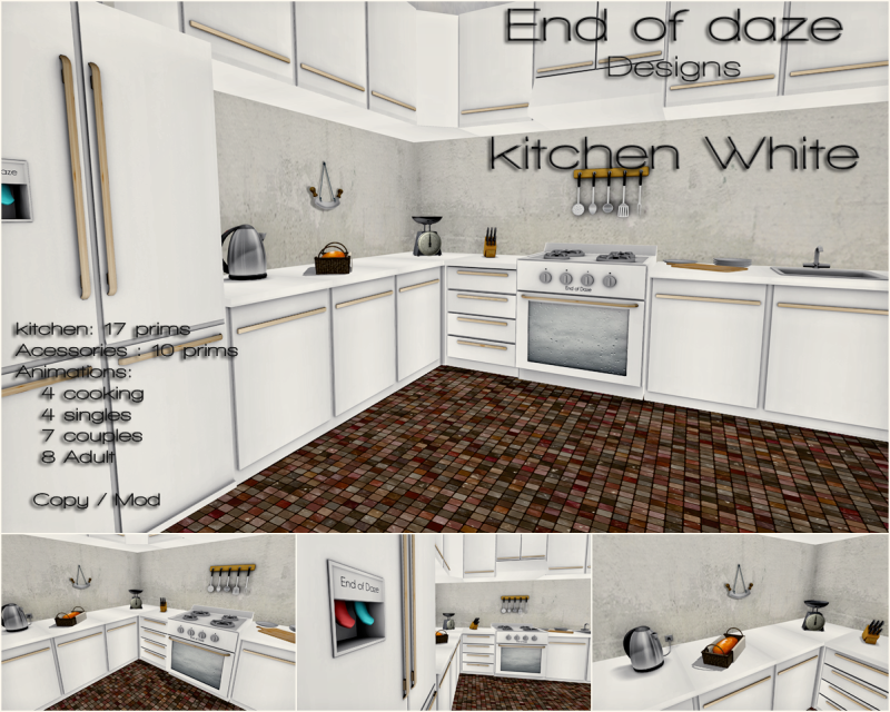 End of daze Kitchen White AD